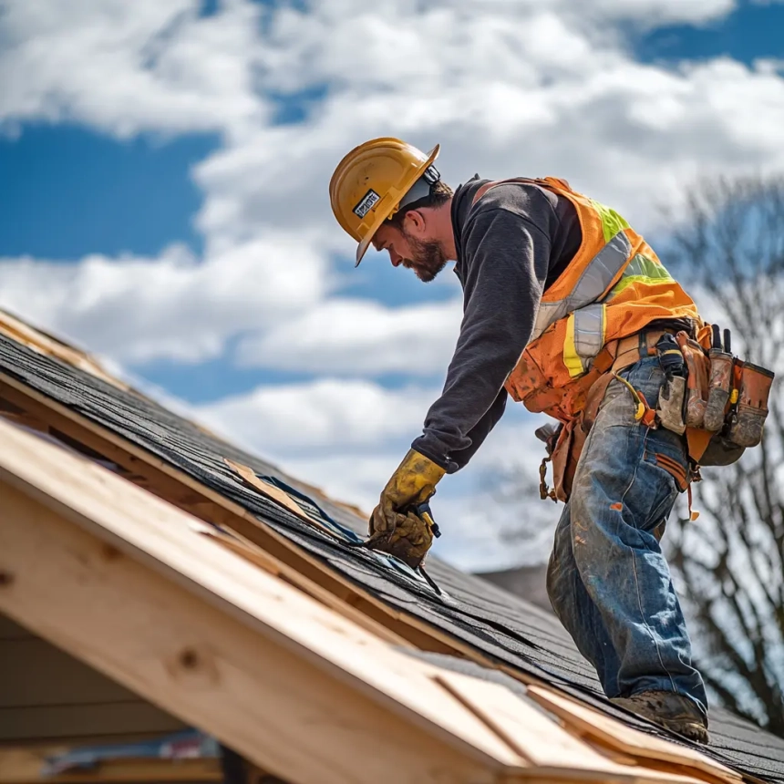 Complete roof and gutter replacement project enhancing home protection and functionality with high-quality roofing replacement materials.