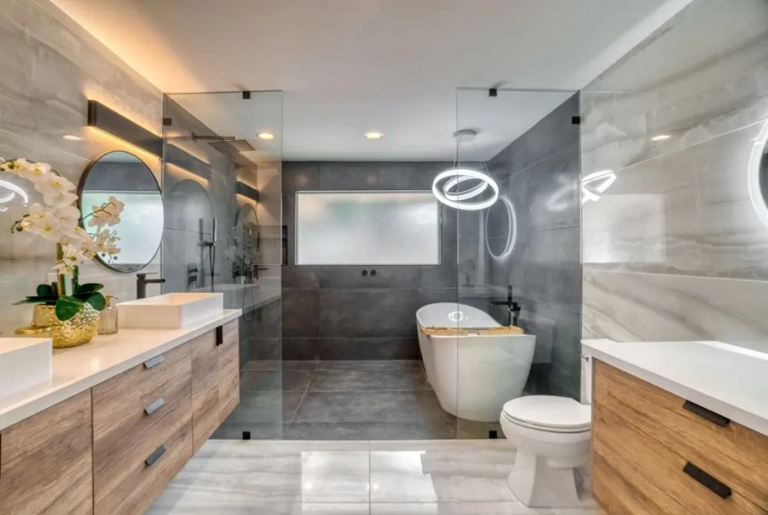 small bathroom remodel ideas on a budget, how to remodel a bathroom without replacing everything