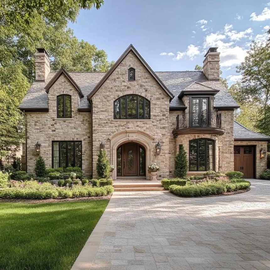 Elegant home with a professionally installed roof by a certified roofing company in Aurora, IL.