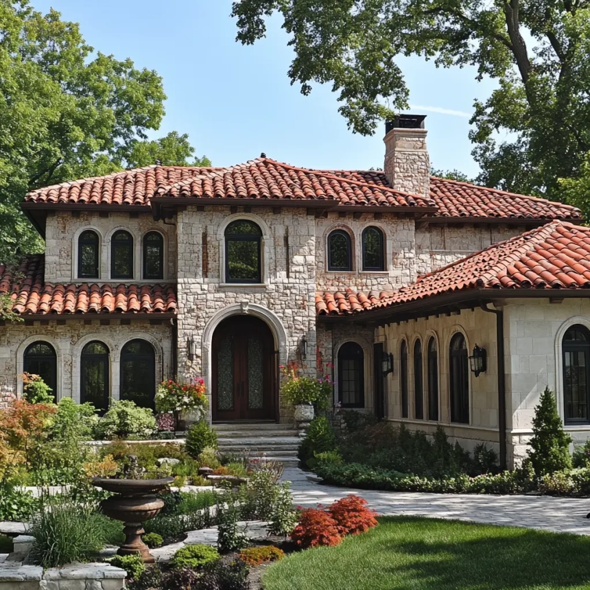 Tile roof replacement showcasing high-quality materials and craftsmanship for long-lasting durability and enhanced aesthetic appeal.