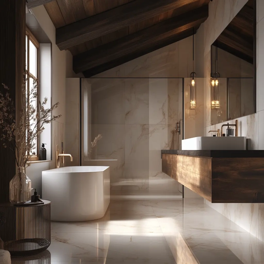 Bathroom remodeling by home improvement contractors in Aurora IL for a luxurious upgrade.