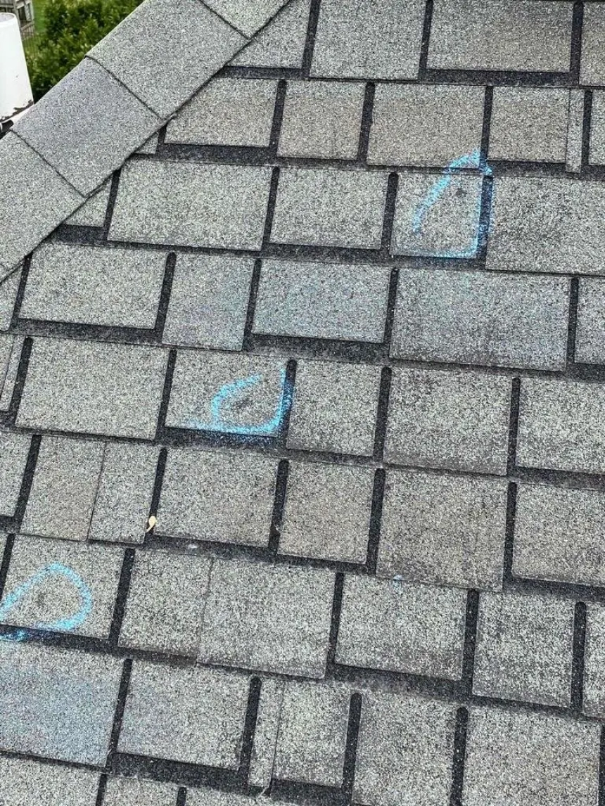 hail storm roof damage, hail damage roof repair, hail damage to shingles, roof storm damage