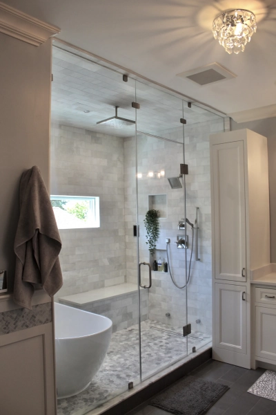 Ceiling glass enclosure