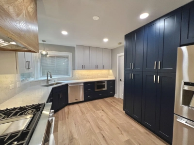 Pantry towers and recessed can lighting