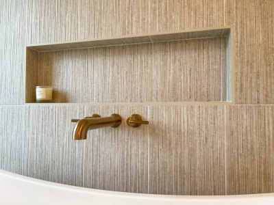 Naperville bathroom remodel with freestanding tub