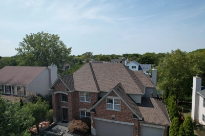 Storm damage roof replacement completed with expert craftsmanship and high-quality materials.