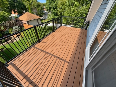 Trex Lineage Deck & Balcony Roof Restoration in Plainfield, IL