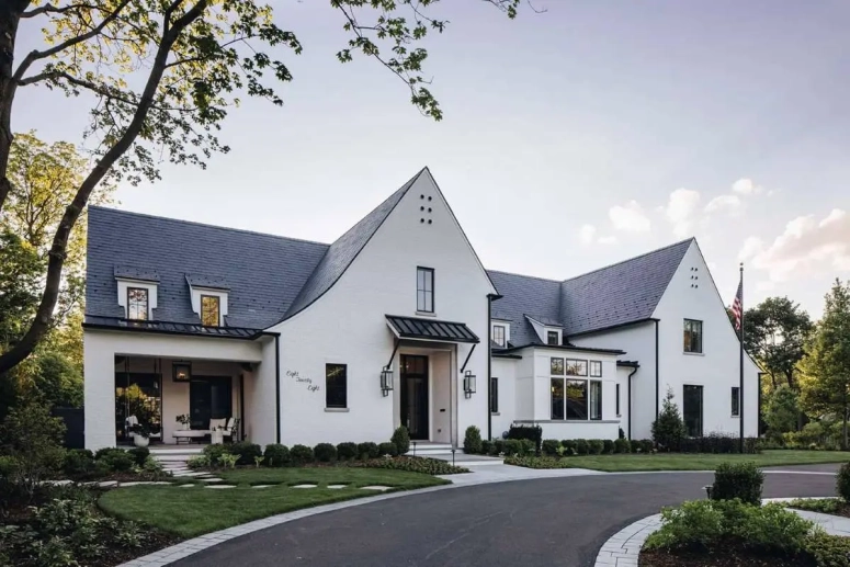 New Roof Installation for Modern Home in Downers Grove, IL